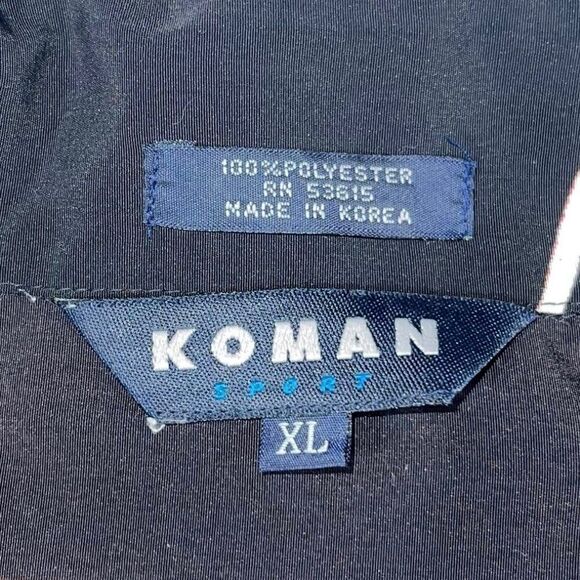 Koman Sport Vintage Y2K Anime Theme Button Down Red / Black Men's XL - Picture 3 of 9
